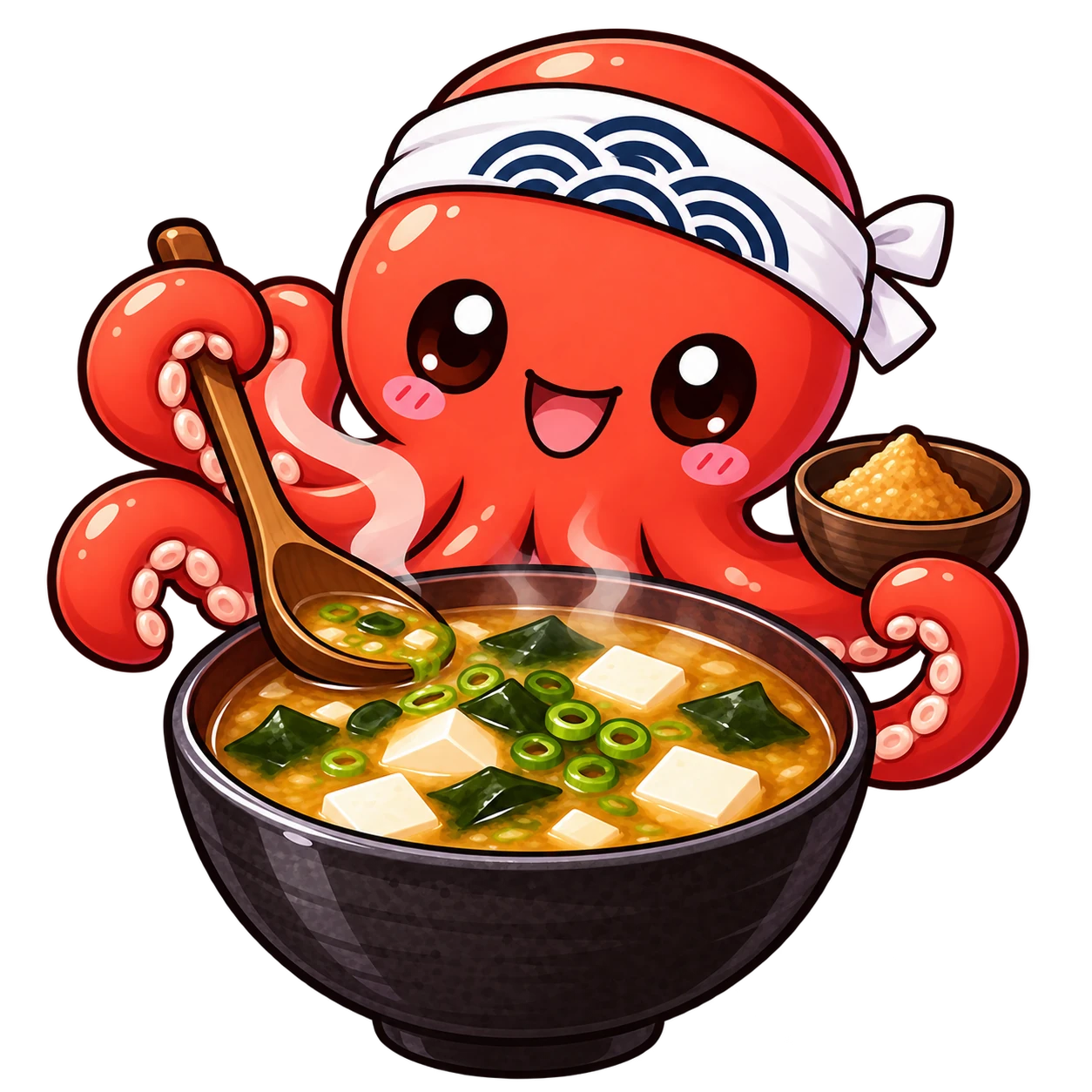 Logo of MISO (an octopus cooking ramens)
